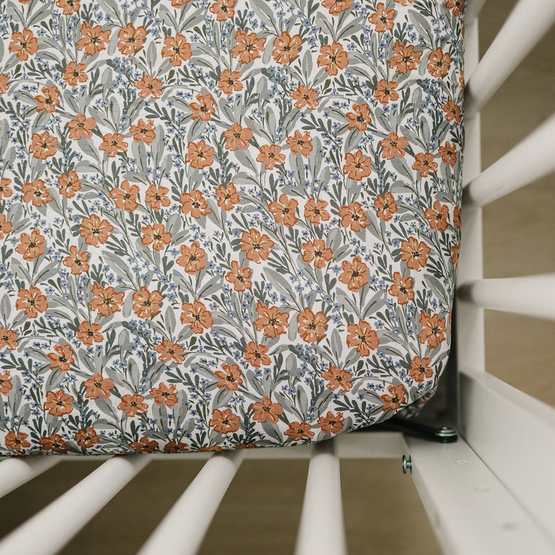 Dainty Meadow Bamboo Stretch Crib Sheet