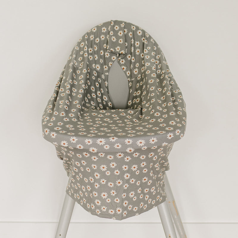 Light Green Daisy Bamboo Multi-Use Cover