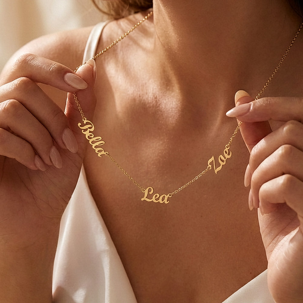 Personalized 2 or 3 Name Necklace | Custom Family Jewelry