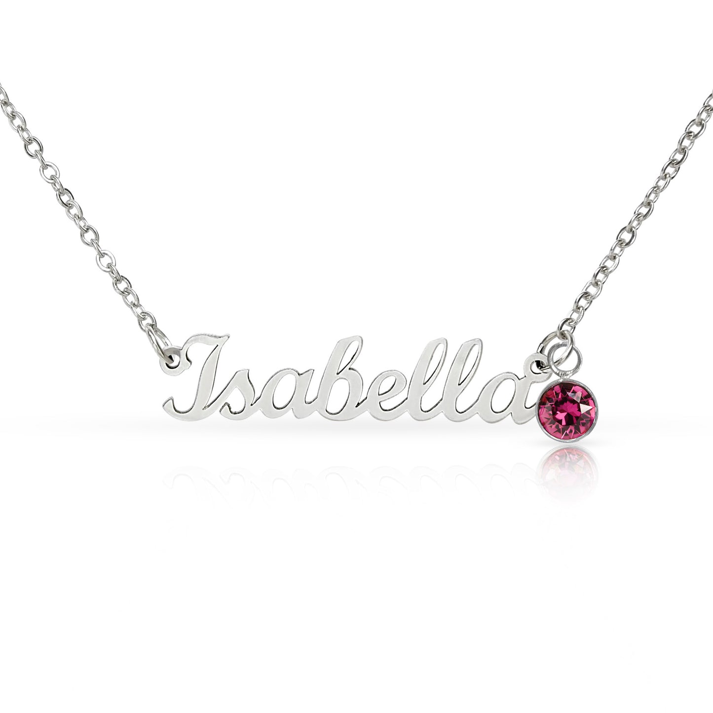 Personalized Birthstone Name Necklace | Custom Gift for Her