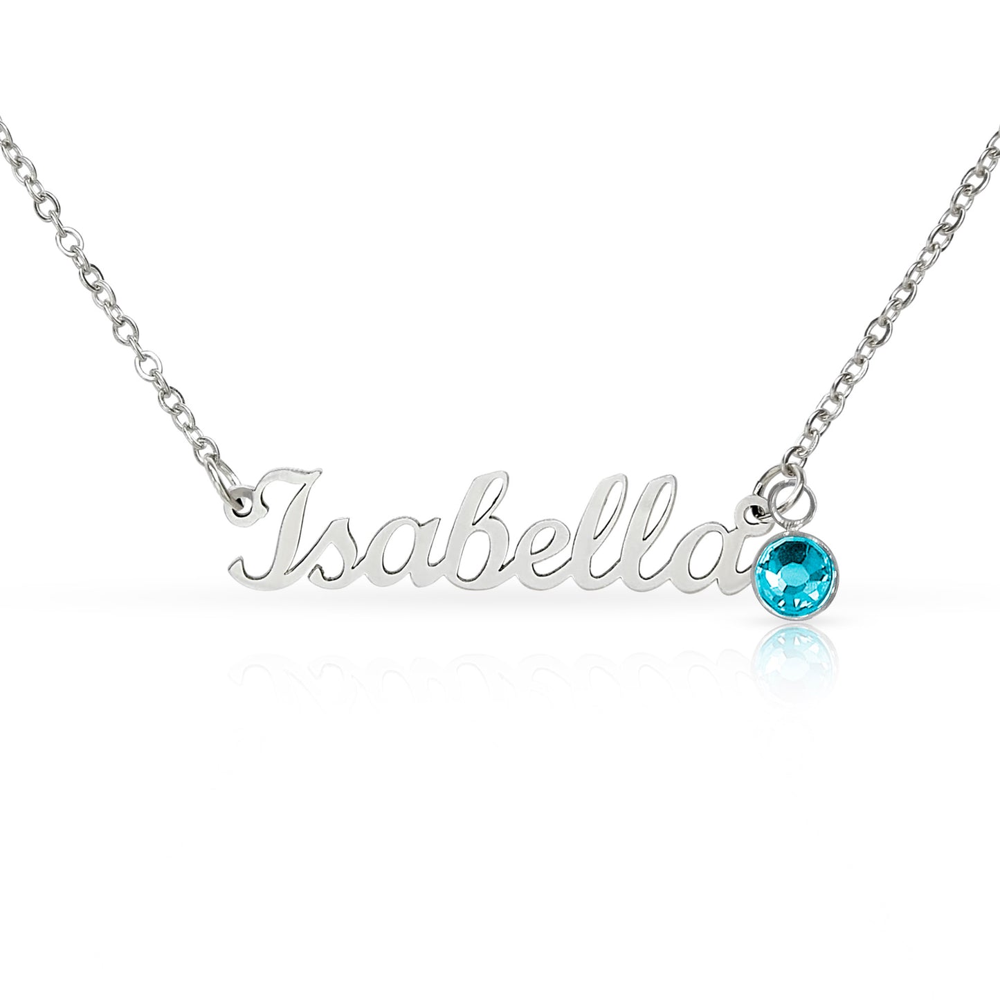 Personalized Birthstone Name Necklace | Custom Gift for Her