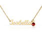 Personalized Birthstone Name Necklace | Custom Gift for Her