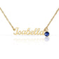 Personalized Birthstone Name Necklace | Custom Gift for Her