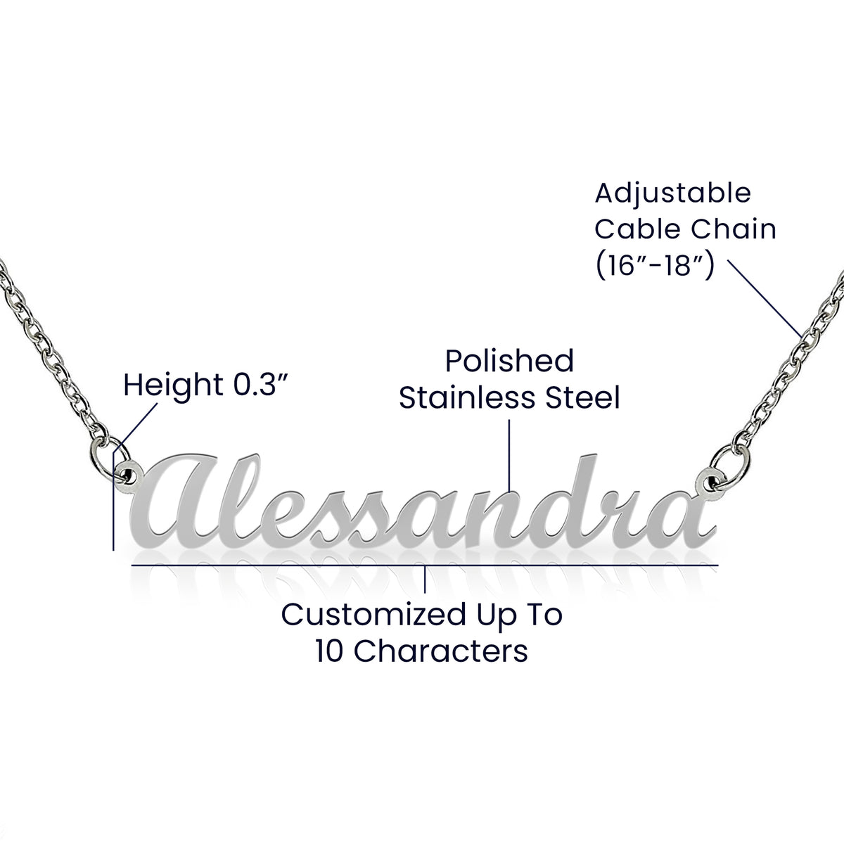 Personalized Name Necklace – Custom Cursive Jewelry Gift