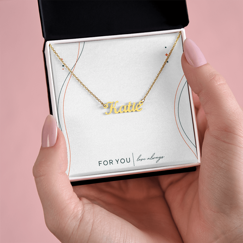 Personalized Name Necklace – Custom Cursive Jewelry Gift