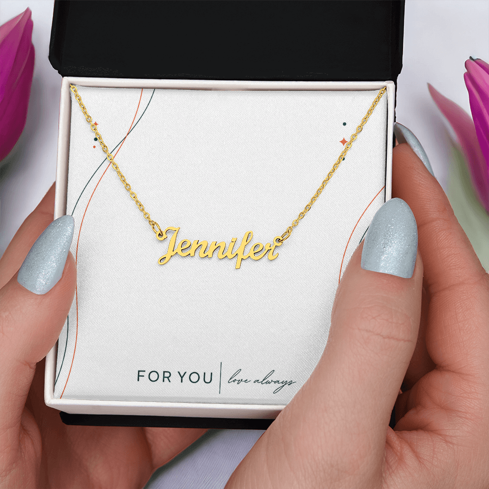 Personalized Name Necklace – Custom Cursive Jewelry Gift