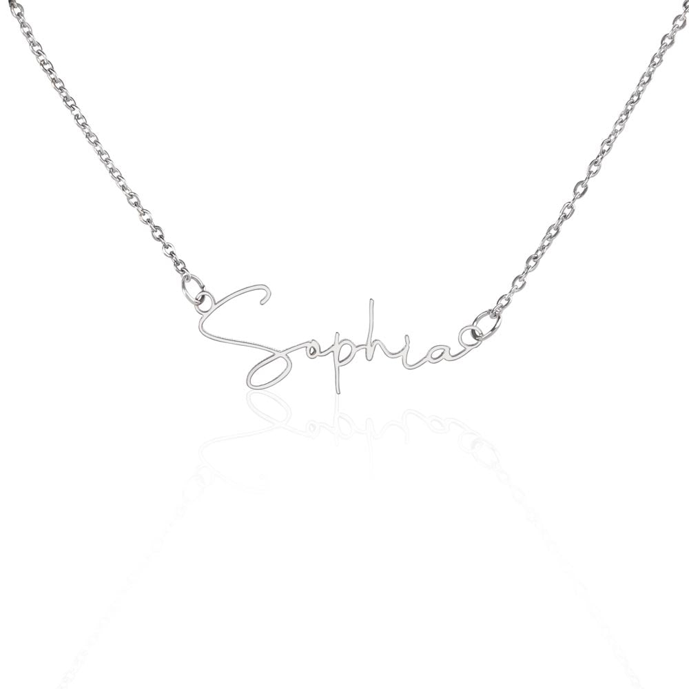 Your Name, Your Story – Personalized Signature Name Necklace for Her