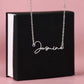 Your Name, Your Story – Personalized Signature Name Necklace for Her