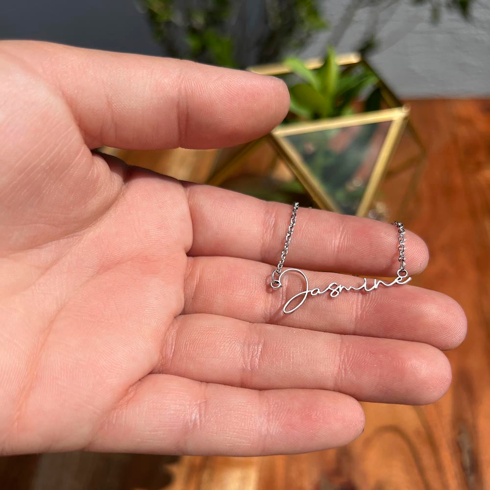 Your Name, Your Story – Personalized Signature Name Necklace for Her