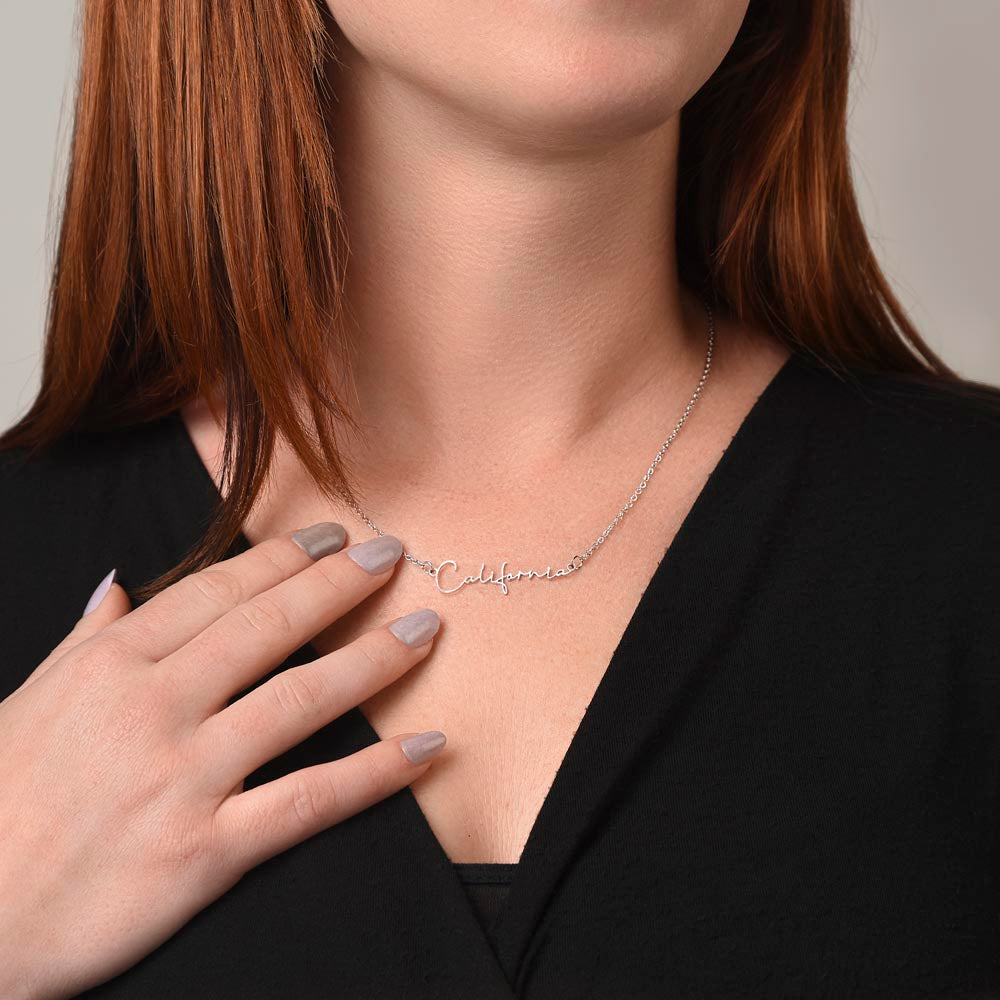 Your Name, Your Story – Personalized Signature Name Necklace for Her