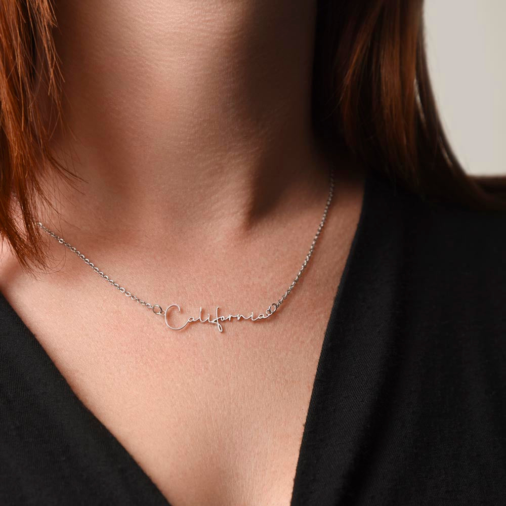 Your Name, Your Story – Personalized Signature Name Necklace for Her