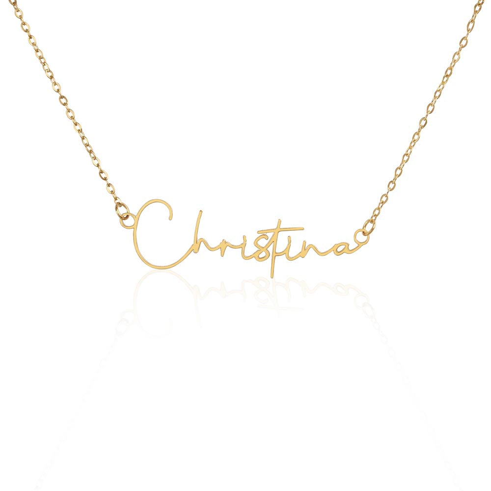 Your Name, Your Story – Personalized Signature Name Necklace for Her