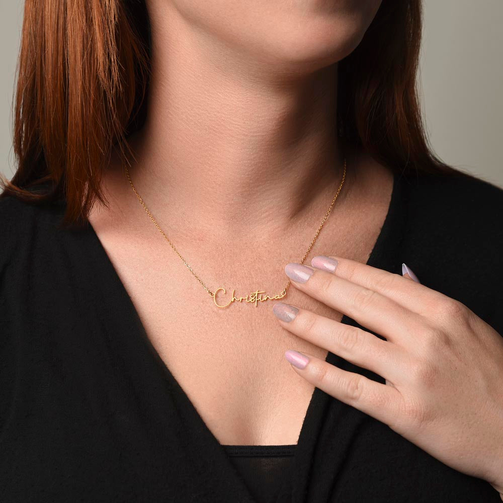 Your Name, Your Story – Personalized Signature Name Necklace for Her