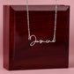 Your Name, Your Story – Personalized Signature Name Necklace for Her