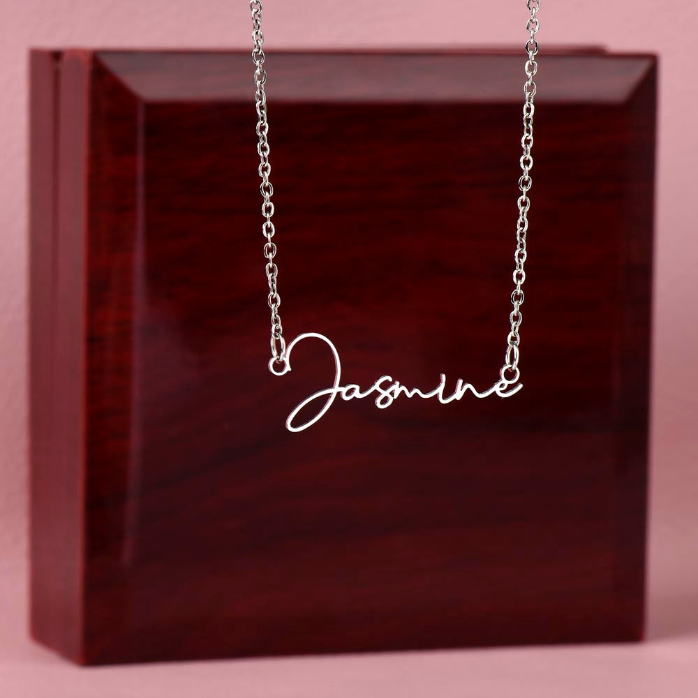 Your Name, Your Story – Personalized Signature Name Necklace for Her