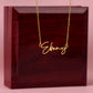 Your Name, Your Story – Personalized Signature Name Necklace for Her