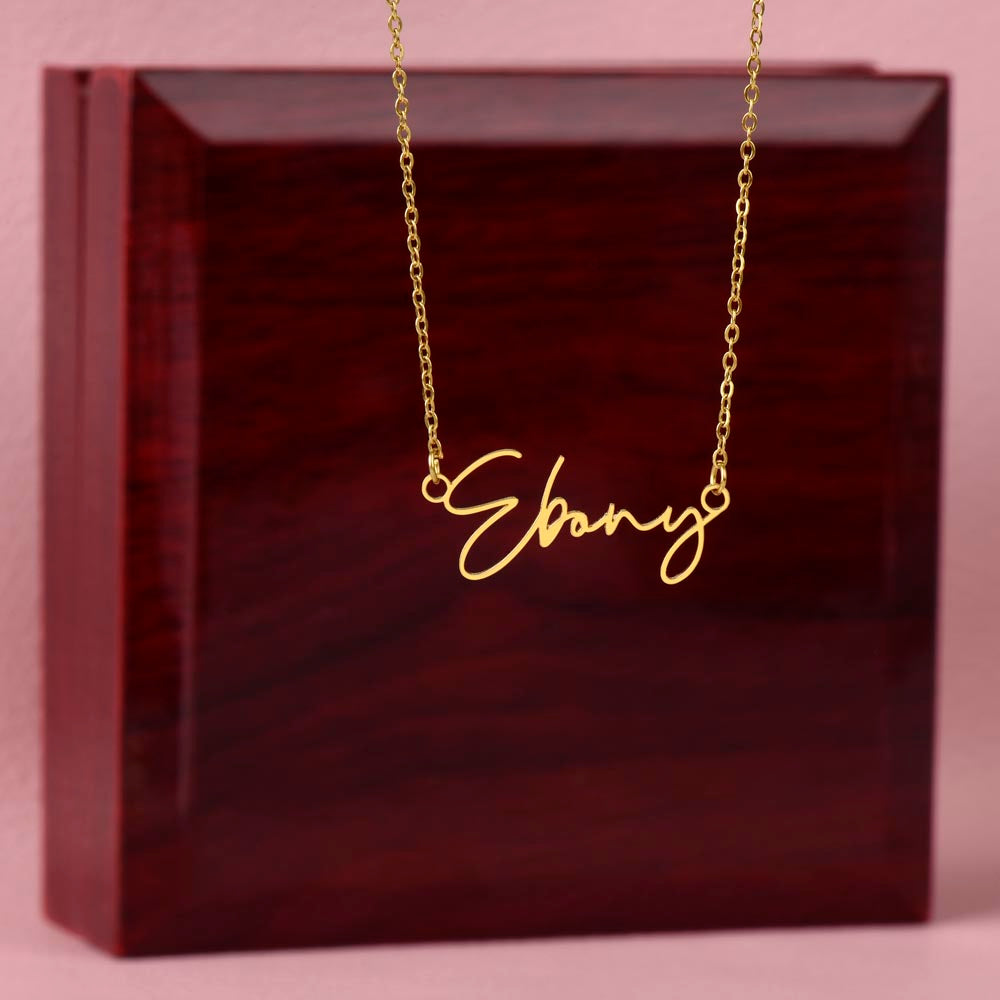 Your Name, Your Story – Personalized Signature Name Necklace for Her