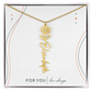 Personalized Birth Flower Name Necklace | No Custom Message Card