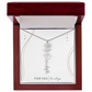 Personalized Birth Flower Name Necklace | No Custom Message Card