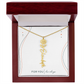 Personalized Birth Flower Name Necklace | No Custom Message Card