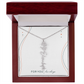 Personalized Birth Flower Name Necklace | No Custom Message Card