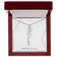 Personalized Birth Flower Name Necklace | No Custom Message Card