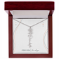 Personalized Birth Flower Name Necklace | No Custom Message Card