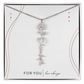 Personalized Birth Flower Name Necklace | No Custom Message Card