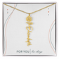 Personalized Birth Flower Name Necklace | No Custom Message Card