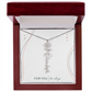Personalized Birth Flower Name Necklace | No Custom Message Card