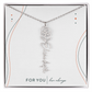Personalized Birth Flower Name Necklace | No Custom Message Card