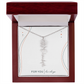 Personalized Birth Flower Name Necklace | No Custom Message Card