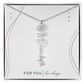 Personalized Birth Flower Name Necklace | No Custom Message Card