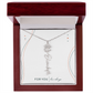 Personalized Birth Flower Name Necklace | No Custom Message Card