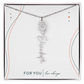 Personalized Birth Flower Name Necklace | No Custom Message Card