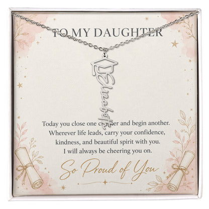 Personalized Senior Year Name Necklace | Daughter Gift
