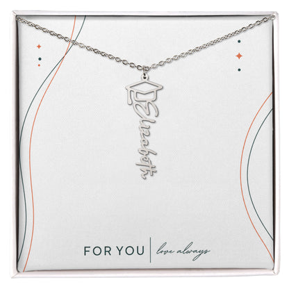 Personalized Senior Year Name Necklace