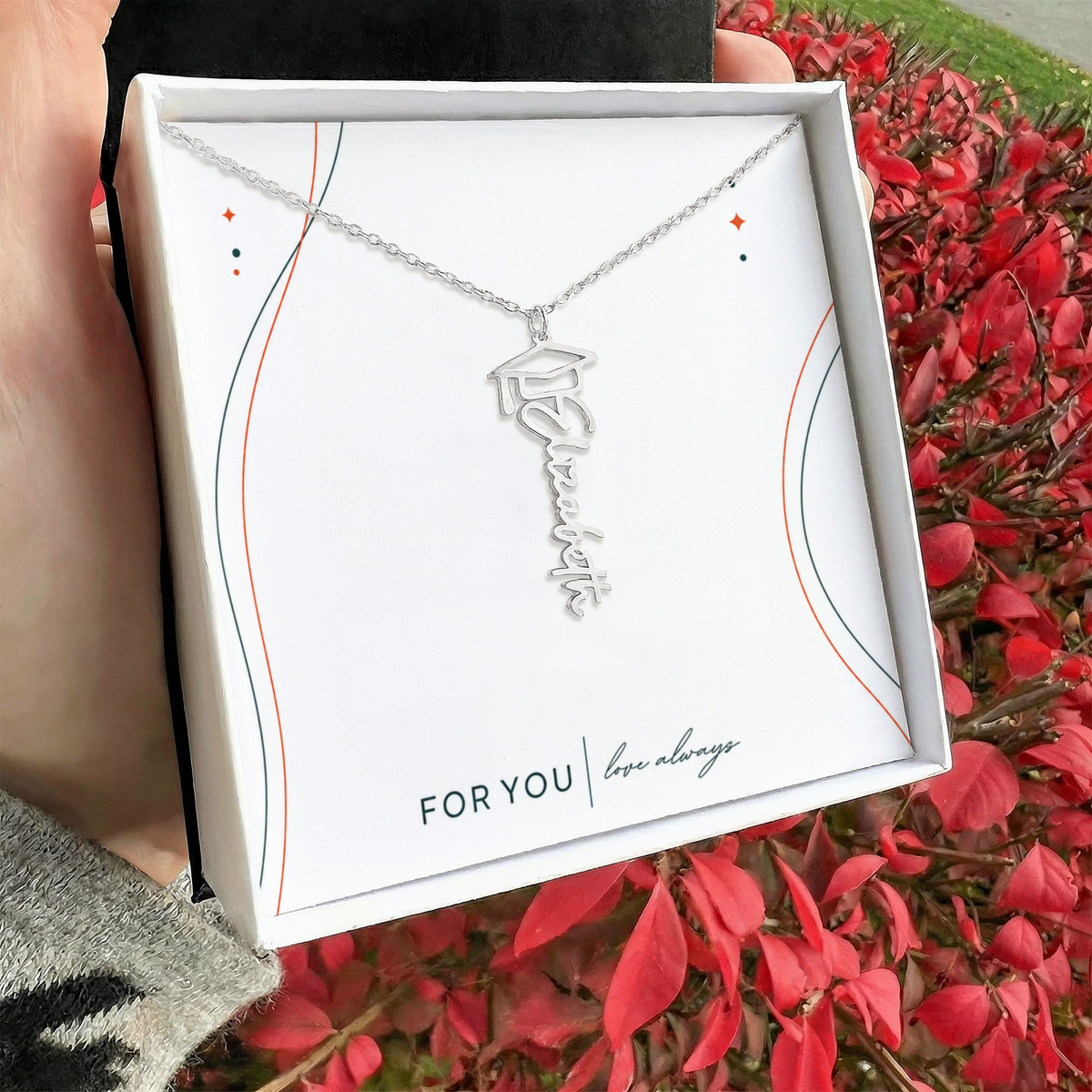 Personalized Senior Year Name Necklace