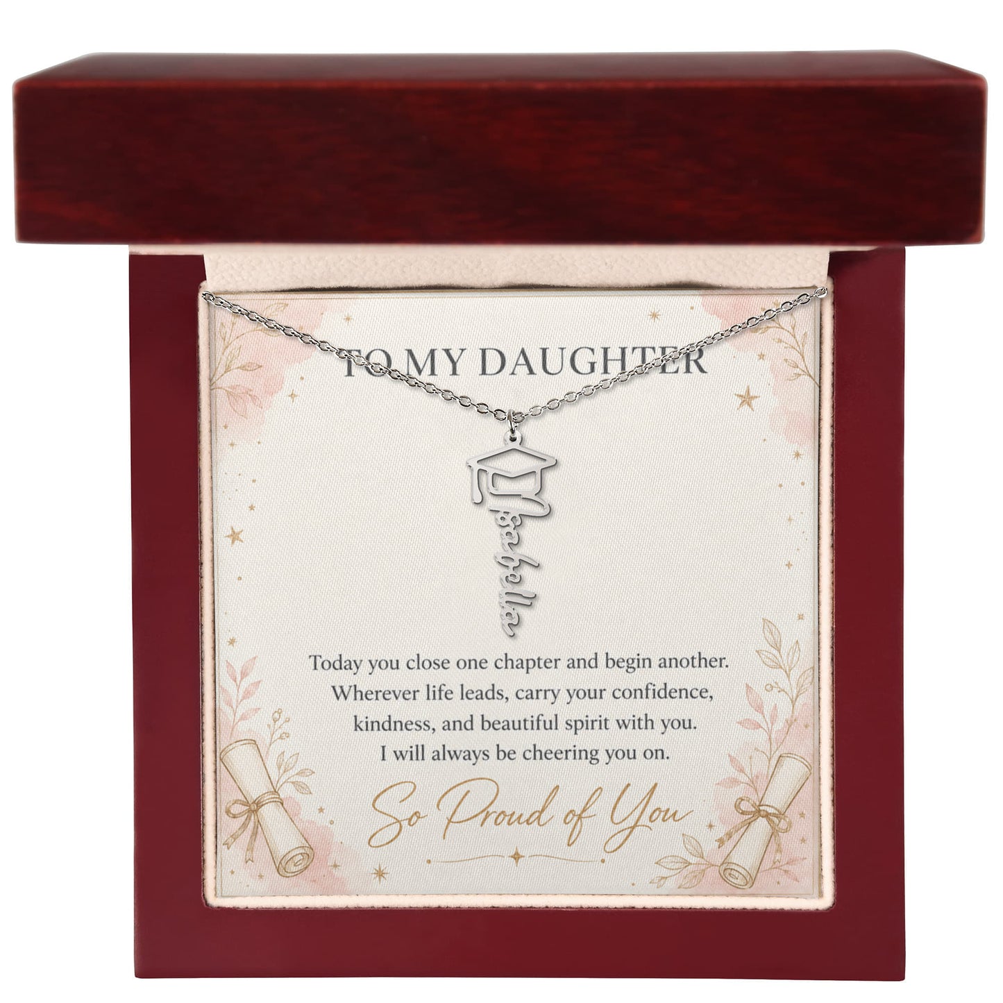 Personalized Senior Year Name Necklace | Daughter Gift