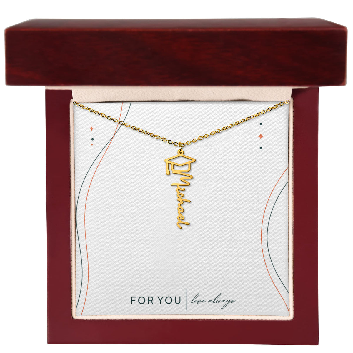 Personalized Senior Year Name Necklace