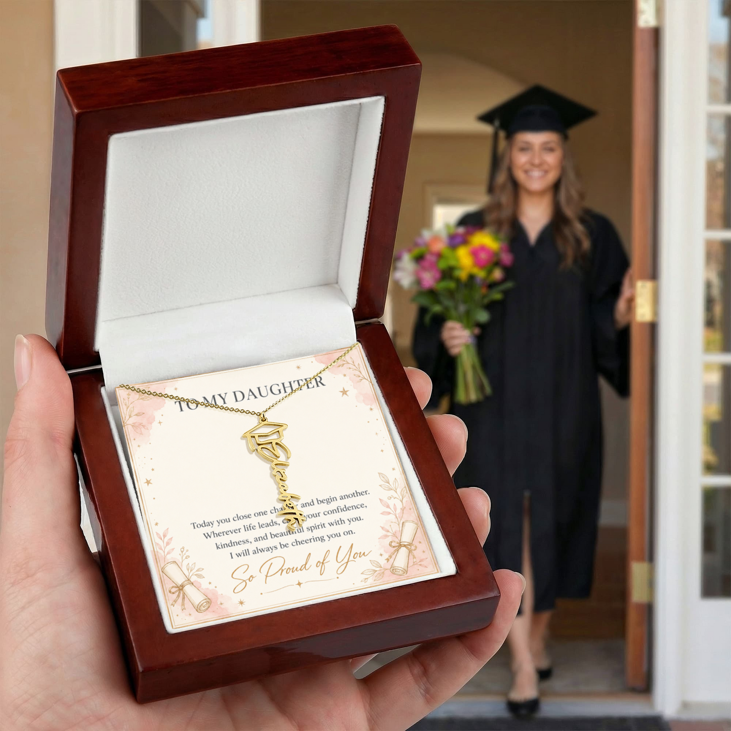 Personalized Senior Year Name Necklace | Daughter Gift