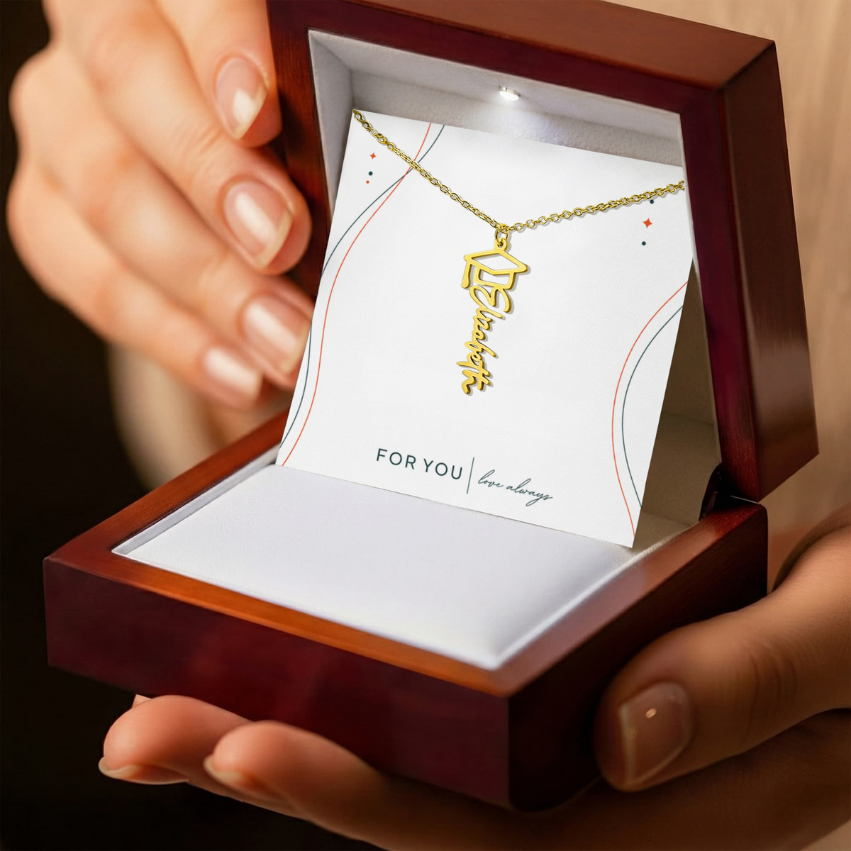 Personalized Senior Year Name Necklace