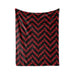a black and red chevron pattern with the word "ROWEN" repeated across it.