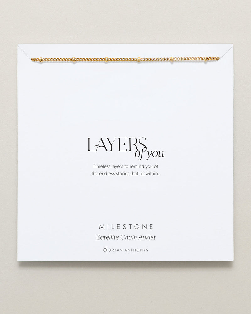 Milestone Satellite Chain Anklet