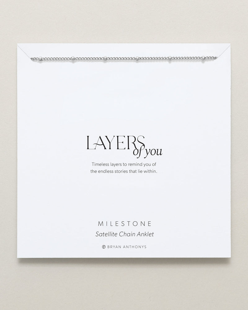 Milestone Satellite Chain Anklet