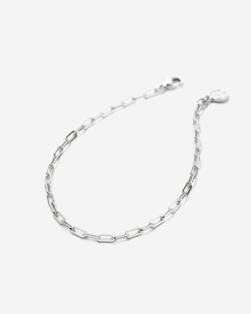 Connected Delicate Paperclip Chain Bracelet