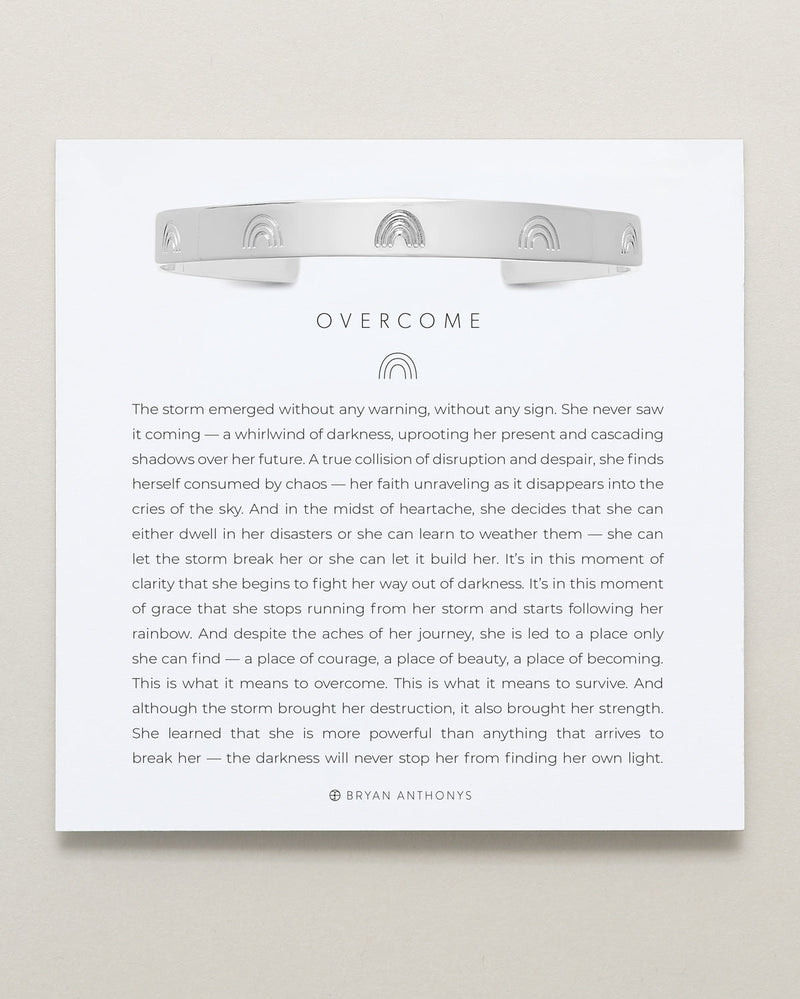 Overcome Engraved Cuff