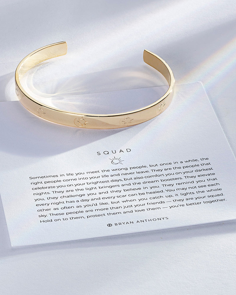 Squad Engraved Cuff