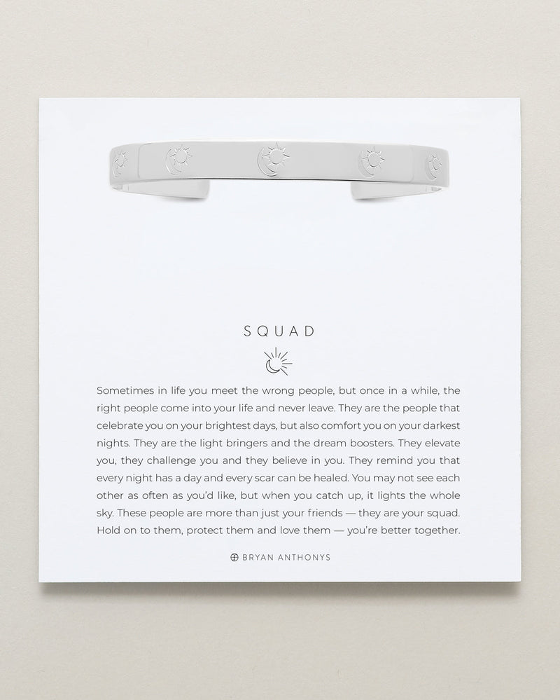 Squad Engraved Cuff