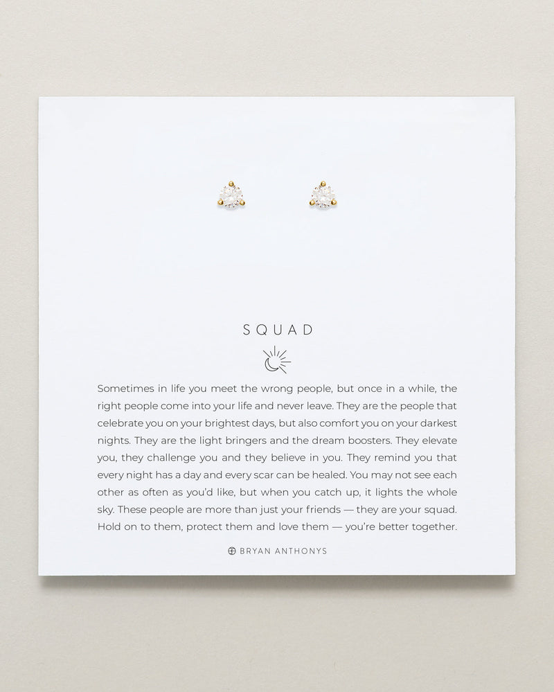 Squad Crystal Stud Earrings